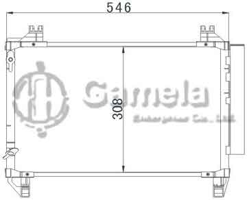 6380065 - Condenser for TOYOTA URBAN CRUISER(09-) OEM: 88460-52150