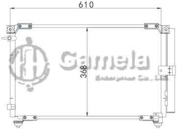 6380069 - Condenser for TOYOTA IPSUM