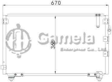 6380071 - Condenser for TOYOTA PICNIC (96-) OEM: 88460-44050