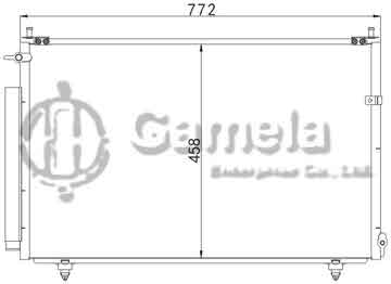 6380082 - Condenser for TOYOTA NOAH 02- OEM: 88460-28580