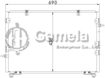 6380092 - Condenser for TOYOTA TOWNACE