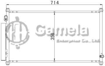 6381004 - Condenser for HONDA FIT '03 GD6(三廂) OEM: 80110-SEM-M02