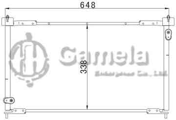 6381023 - Condenser for HONDA ACCORD 2.3 OEM: 80100-S86-K21