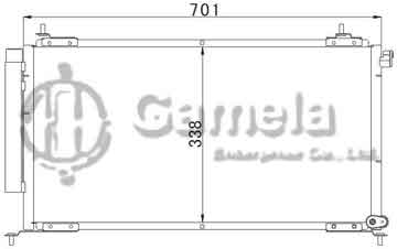 6381033 - Condenser for HONDA CRV (02-) OEM: 80110-S9A-003