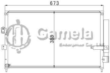 6381034 - Condenser for HONDA CIVIC 4 DOORS (06-) OEM: 80110-SNB-A41