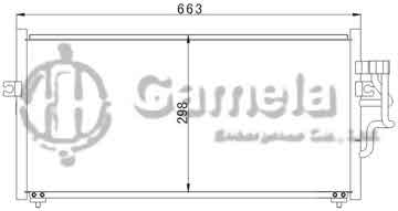 6383007 - Condenser for MITSUBISHI SOUEAST LIONCEL OEM: MR 360274