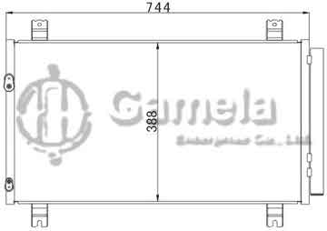 6383011 - Condenser for MITSUBISHI GRANDIS