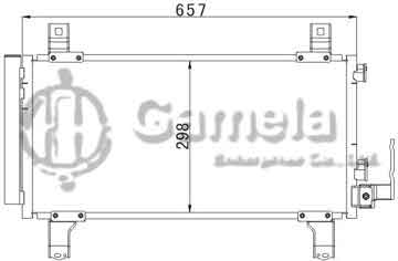 6384001 - Condenser for MAZDA 6 (02-) OEM: GJYA-61-48ZA