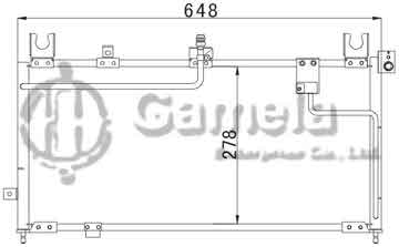 6384007 - Condenser for MAZDA 323 (94-) OEM: B02H-61-480B