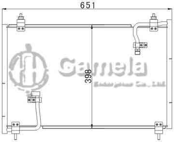 6384009 - Condenser for MAZDA 929