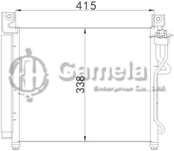 6386025 - Condenser for HYUNDAI KIA PICANTO '07- HYUNDAI KIA MORNING'08- OEM: 97606-07500/07550