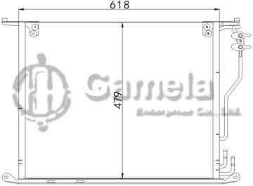 6387009 - Condenser for BENZ CL-CLASS W 215 (99-) OEM: 2205000054