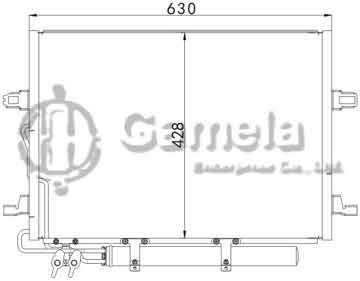 6387010 - Condenser for BENZ CLS-CLASS W 219 (04-) OEM: 2115000154