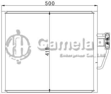 6388001 - Condenser for BMW 5E 39 '95- (R12) OEM: 64538391647