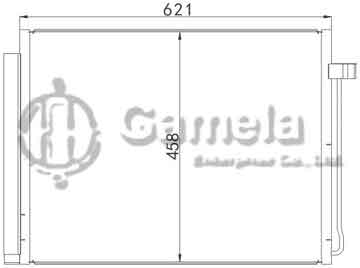 6388005 - Condenser for BMW X5 E70 (07-) OEM: 6972553