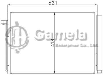 6388008 - Condenser for BMW 5 E60-E61 (03-) OEM: 64509122825