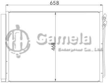 6388009 - Condenser for BMW 5 F10-F11-F18 (10-) OEM: 64509149395