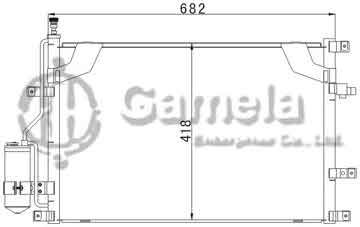 6390004 - Condenser for VOLVO S60(00-) OEM: 30676602