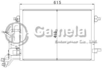 6392002 - Condenser for AUDI A4/S4(94-) OEM: 8D0260403H