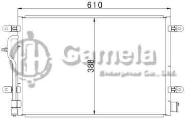 6392004 - Condenser for AUDI A4/S4(00-) OEM: 8E0260403D