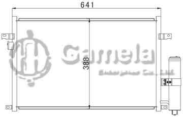 6394003 - Condenser for GMC EXCELLE (04-) OEM: 96484931