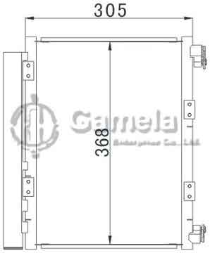 6395001 - Condenser for ISUZU D-MAX (08-)