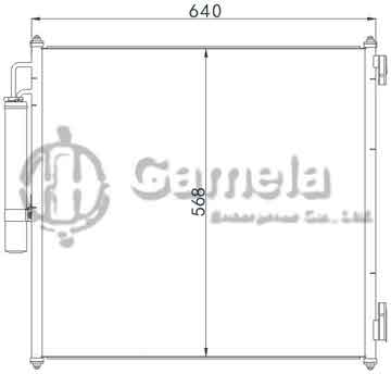 6398001 - Condenser for LAND ROVER RANGE ROVER/SPORT (13-) OEM: LR035791