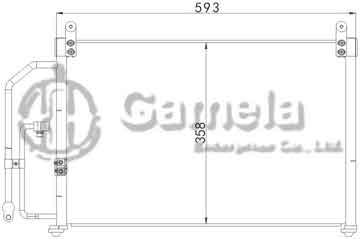 6399001 - Condenser for DAEWOO LANOS I&II OEM: 96274635/96303204