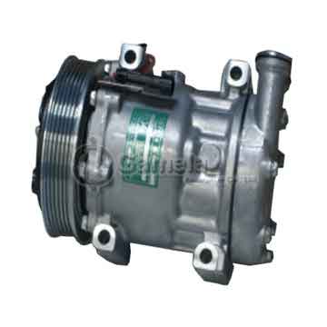 64132-7V16-1078N - Original Auto A/C Compressor, SANDEN model SD7V16-1078, 64132-7V16-1078N