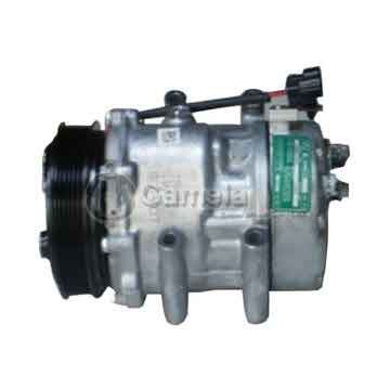 64132-7V16-1083N - Original Auto A/C Compressor, SANDEN model SD7V16-1083, 64132-7V16-1083N