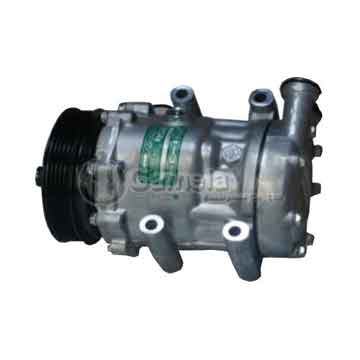 64132-7V16-1095N - Original Auto A/C Compressor, SANDEN model SD7V16-1095, 64132-7V16-1095N