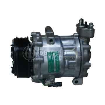 64132-7V16-1291N - Original Auto A/C Compressor, SANDEN model SD7V16-1291, 64132-7V16-1291N
