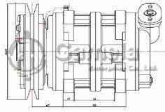 64207-TM17-7002 - Compressor for 松芝雙系統, 勁達冷藏冷凍系統