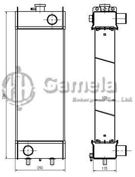 B500015 - Radiator for PC78US-6 OEM: 21W-03-42110