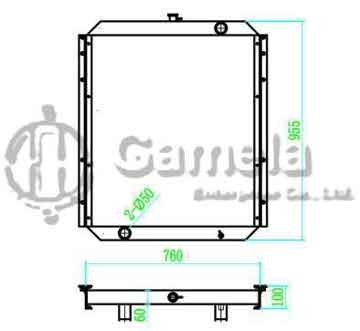 B500020 - Radiator for SK200-5