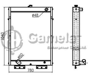 B500067 - Radiator for R205-7 R215-7