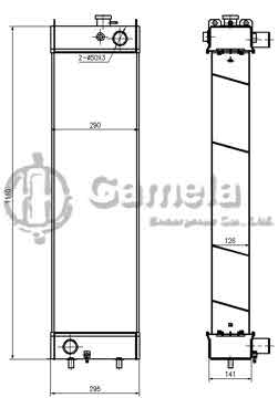 B500068 - Radiator for SK250-8 SK260LC-8