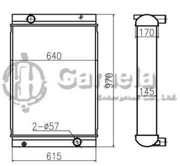 B500154 - Radiator for EC240B EC290B OEM: 11110705