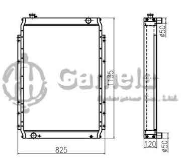 B500155 - Radiator for PC220-7 OEM: 206-03-71111