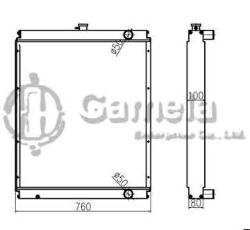 B500163 - Radiator for SH210A3 OEM: KRH1628