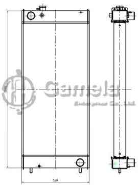 B500167 - Radiator for SK460-8