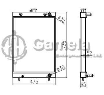 B500191 - Radiator for R60-9