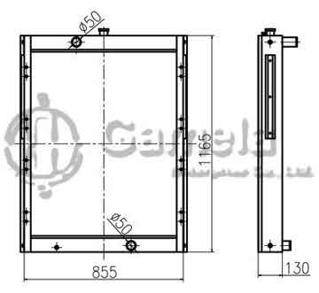 B500194 - Radiator for DH258-7