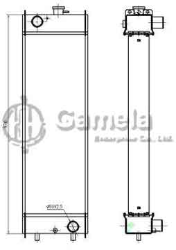 B500238 - Radiator for SK130-8/ SK140LC-8