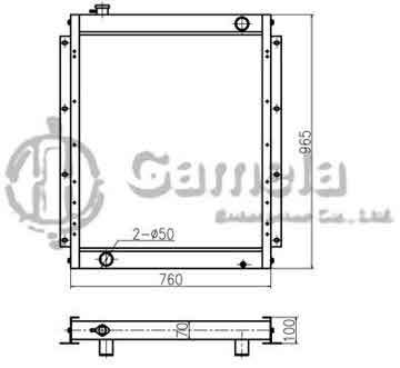 B500246 - Radiator for HD1023