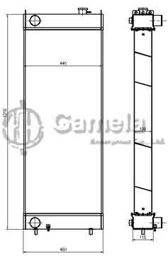 B500251 - Radiator for SH450-3/-5 SH460HD-5