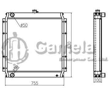 B500272 - Radiator for HD820V HD820-2