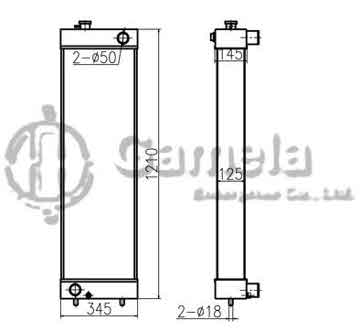 B500279 - Radiator for DH420-7NEW DX520