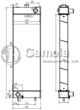 B500312A - Radiator for PC210-8K PC230NHD-8K OEM: 20Y-03-41652