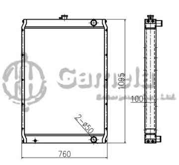 B500317 - Radiator for E322C E325C OEM: 204-0884